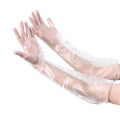 30PCS 60cm Disposable Arm Guard Gloves Kitchen Household Cleaning Waterproof Elastic Drawstring Lengthened CPE Long-Arm Gloves Oasis Select CPE 30pcs