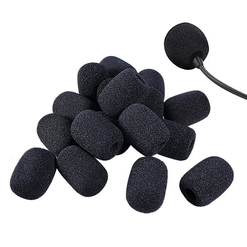 10-Pack Foam Mic Windscreen Covers for Headset & Meeting Mics Mic Windscreen Cover Oasis Select