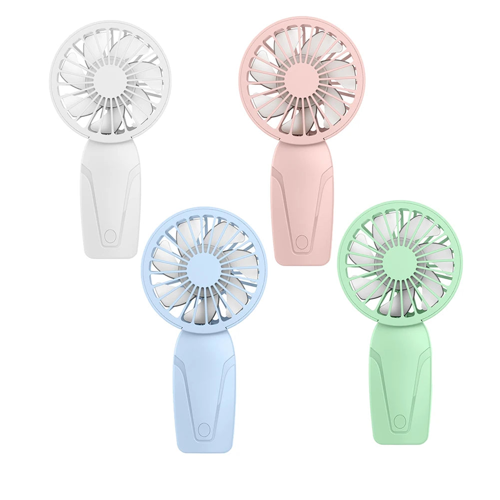USB Rechargeable Mini Handheld Fan – 3-Speed Compact Cooling Personal Handheld Fan Oasis Select