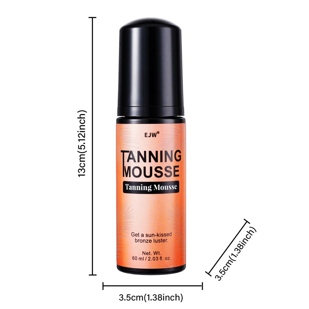 Self Tanner Mousse – Streak-Free Dark Fake Tan Natural Glow Self Tanning Mousse Oasis Select Tanner Mousse