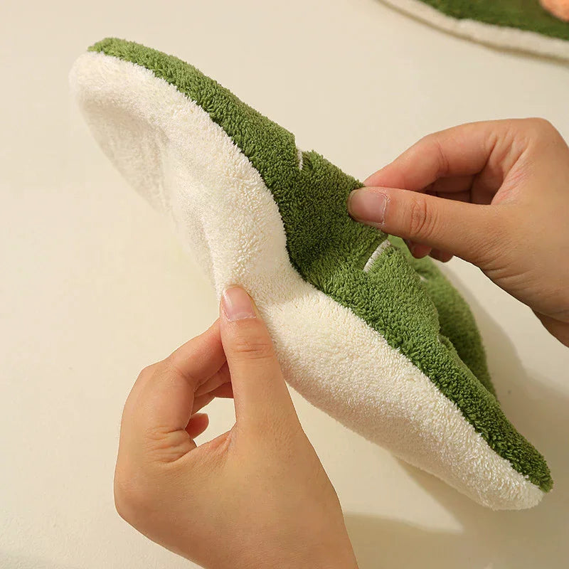 Leaf-Shape Double-Layer Hand Towel | Fast-Dry Coral Fleece Decorative Hand Towel Oasis Select