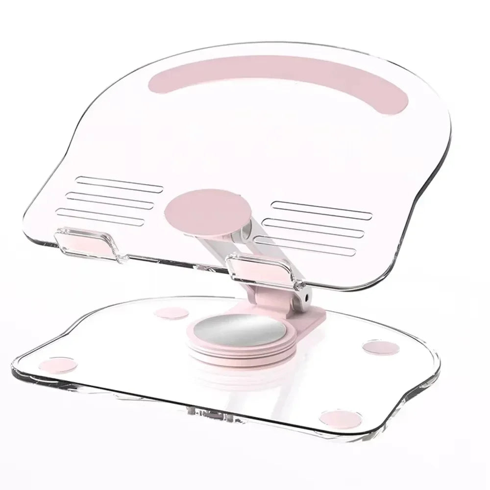 360° Rotation Acrylic Tablet Stand Adjustable Phone Bracket Folding Anti-slip Holder For iPad Pro Air Mini For 4.7-13inch Stand Oasis Select pink