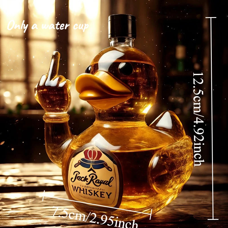 Novelty Animal Shape Whiskey Decanter Creative Glass Liquor Bottle for Scotch Bourbon & Whiskey Bar Decor & Gift Oasis Select duck