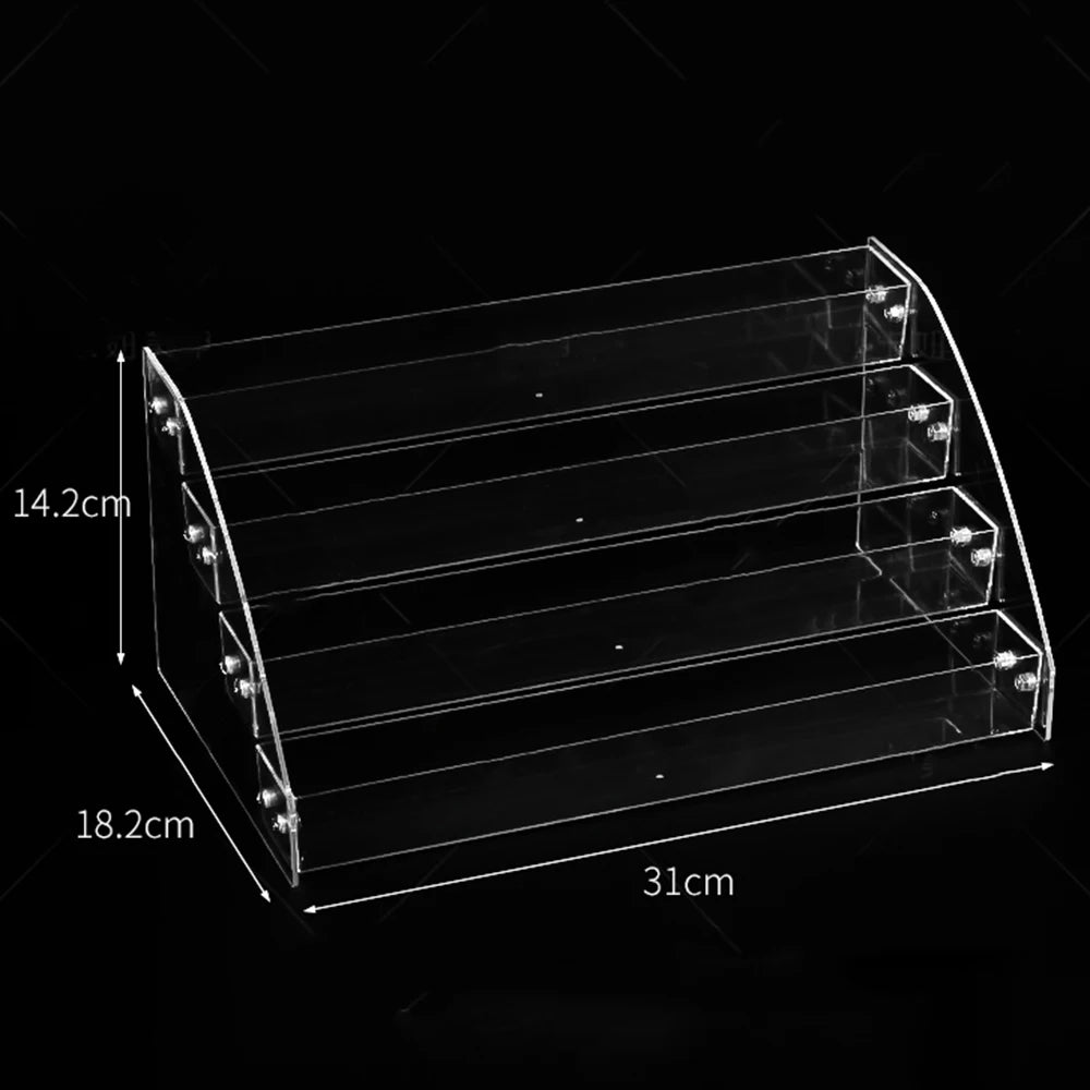 Acrylic Nail Polish Display Stand – 2 to 7 Tier Clear Organizer