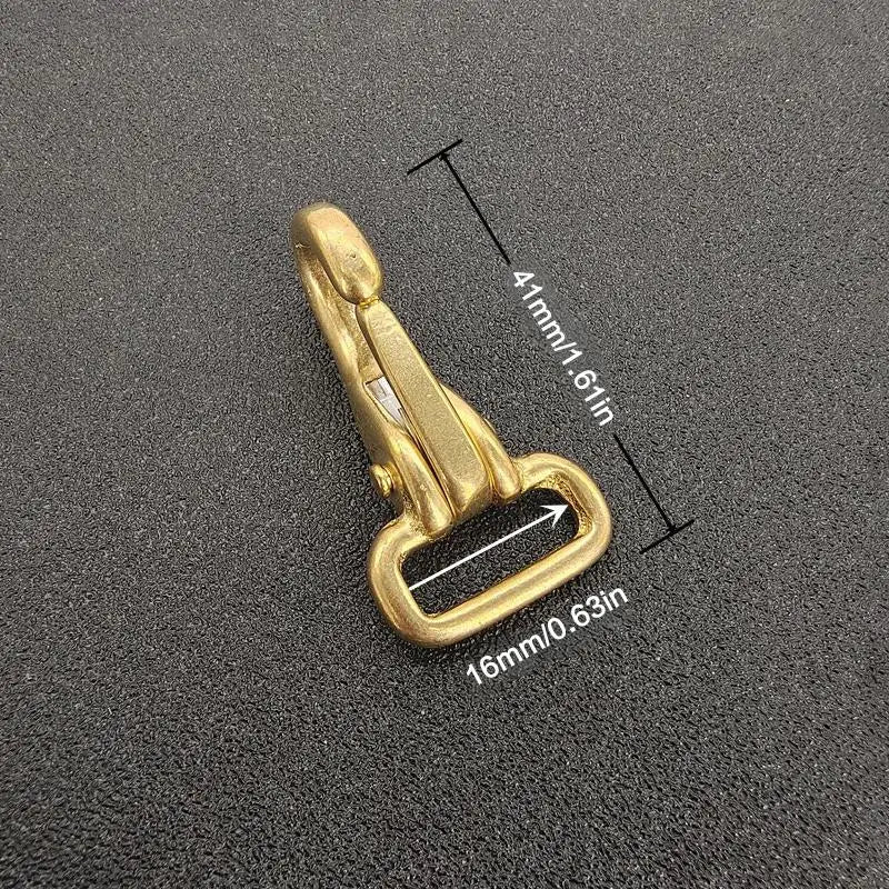 Brass Bag Strap Buckle Pet Leash Adapter Durable Metal Fastener for Dog Cat Traction Rope Accessory Oasis Select M
