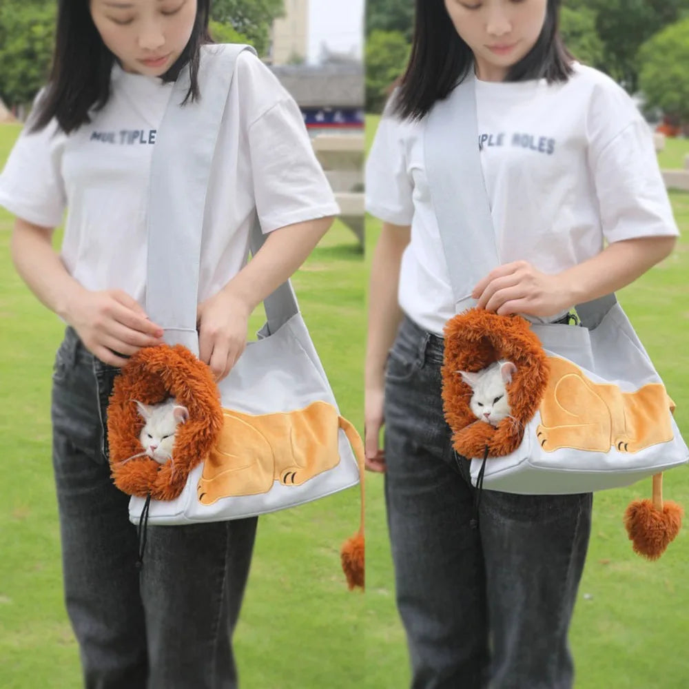 PetBag Creative Animal Pet Tote Bag for Cats and Puppies Shoulder Bag Small Crossbody Bag for Dogs Oasis Select