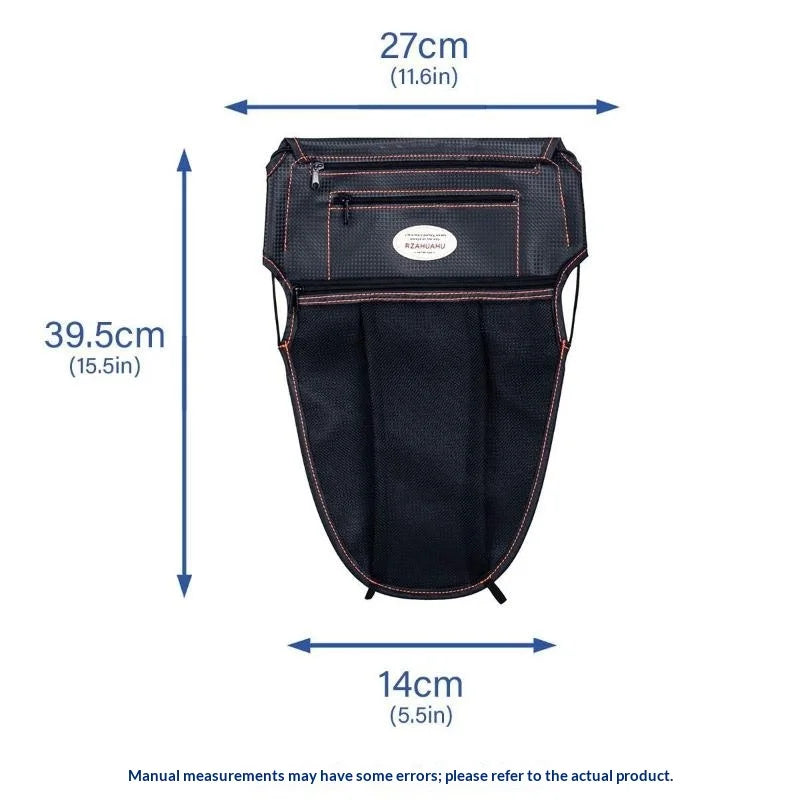 Car Seat Middle Organizer – Zippered Pockets, Large Capacity