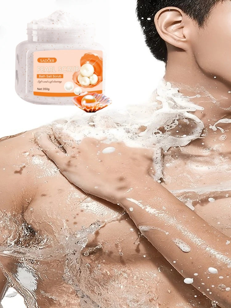 Pearl Scrub 350g – Hydrolyzed Pearls & Glycerin Exfoliant Body & Face Scrub Oasis Select