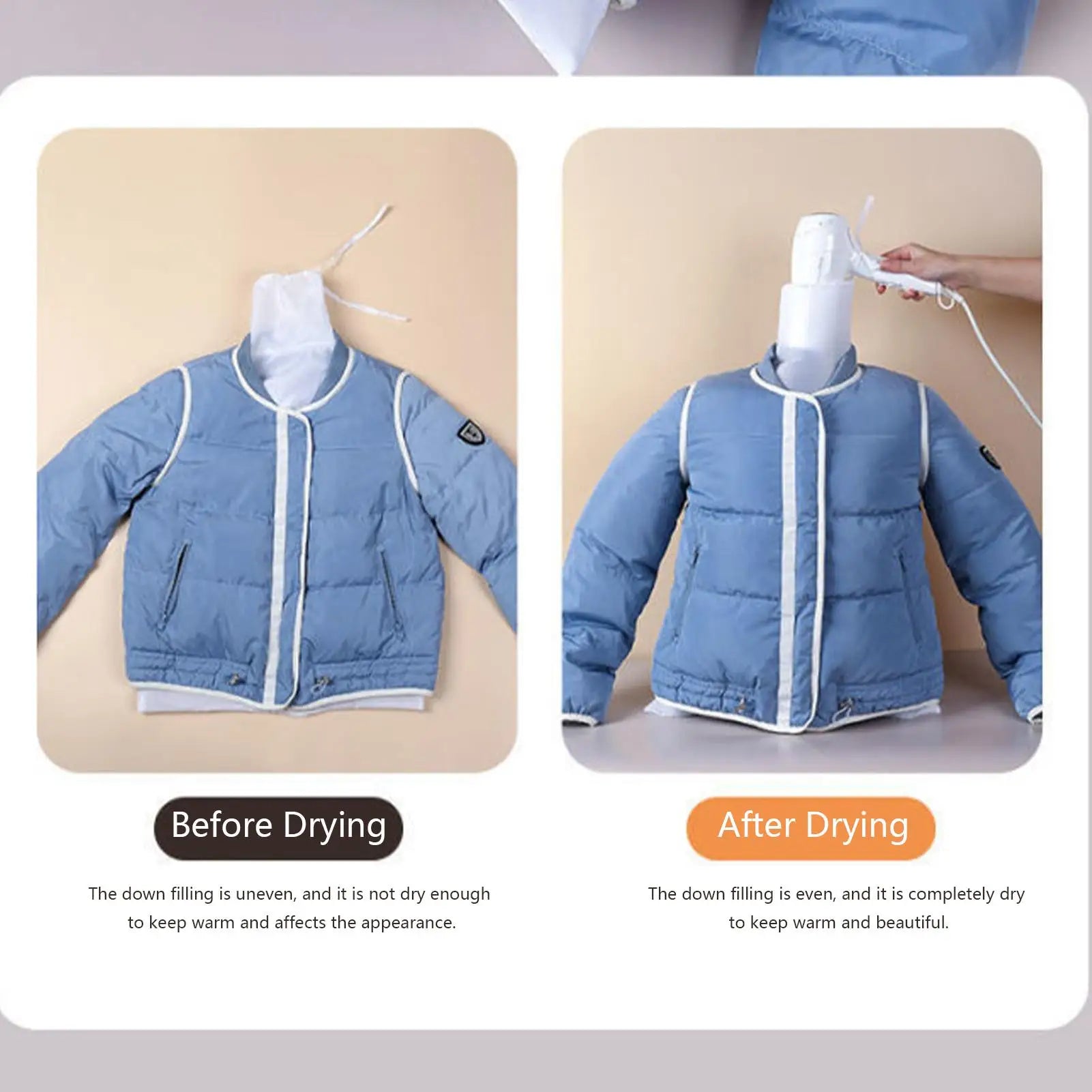 Quick Dry Clothes Bag Portable Folding Multiple Styles Drying Support Bag Breathable Travel Clothes Dryer Down Oasis Select