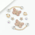 Fashionable shoe accessory set, with a shoe chain clasp, removable, suitable for sandals and flip-flops. Oasis Select CJ-102
