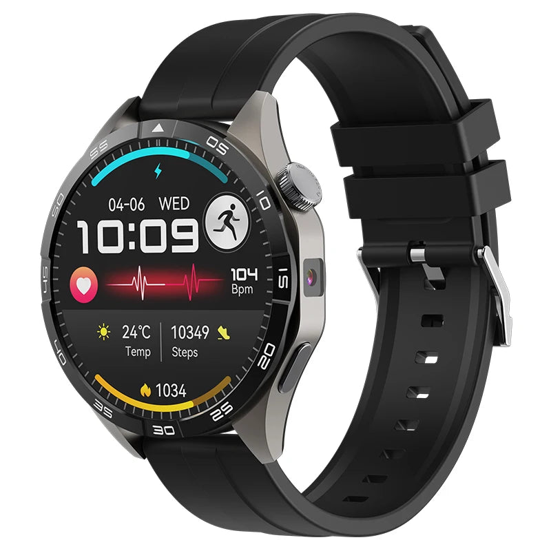 AMOLED Screen 4G Call Smart Watch Men Women APP Download GPS Smartwatch 200W HD Camera Sports Fitnes Waterproof Music Health Oasis Select TABKS