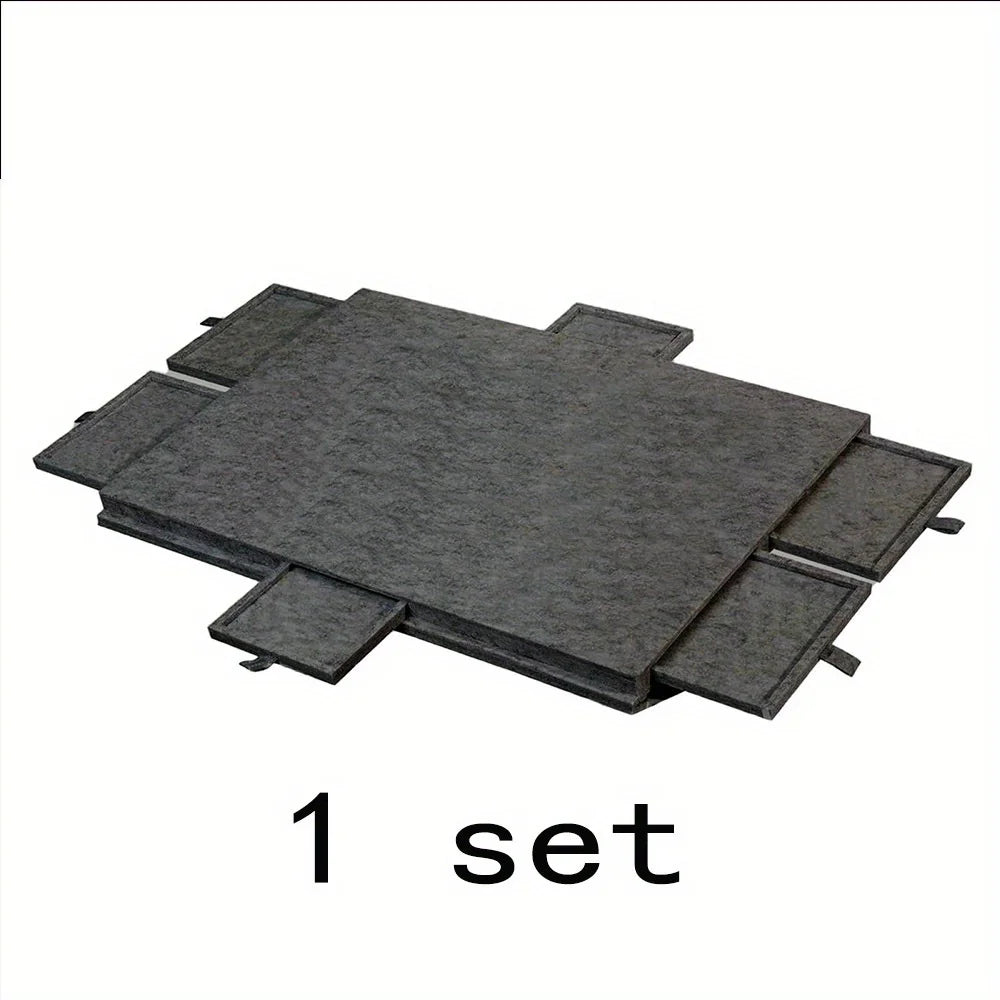 1000pcs Puzzle Board W/6 Sliding Drawers - Portable Non-Slip Organizer, Durable Storage for Home/Travel, Also Decor Panel Oasis Select 1000pcs grey