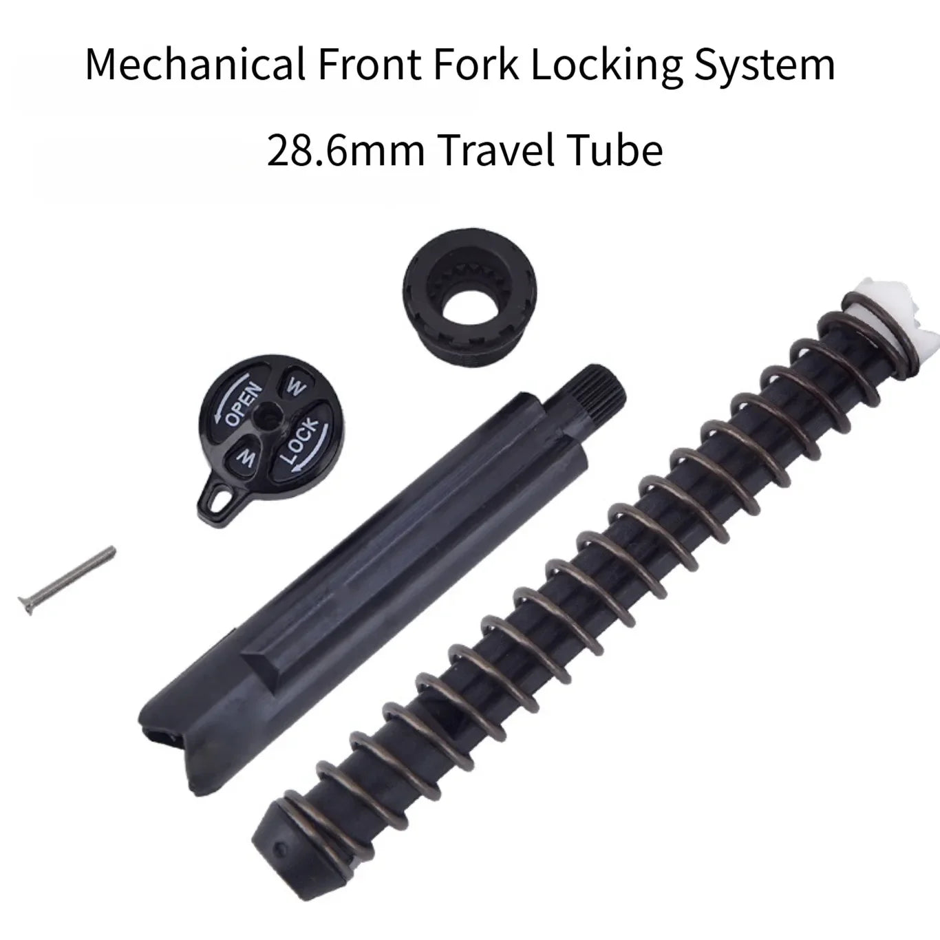 MTB Fork Lockout System Kit Compatible with For Suntour XCM Mechanical Suspension Forks Link and Support Posts Oasis Select C-28.6mm