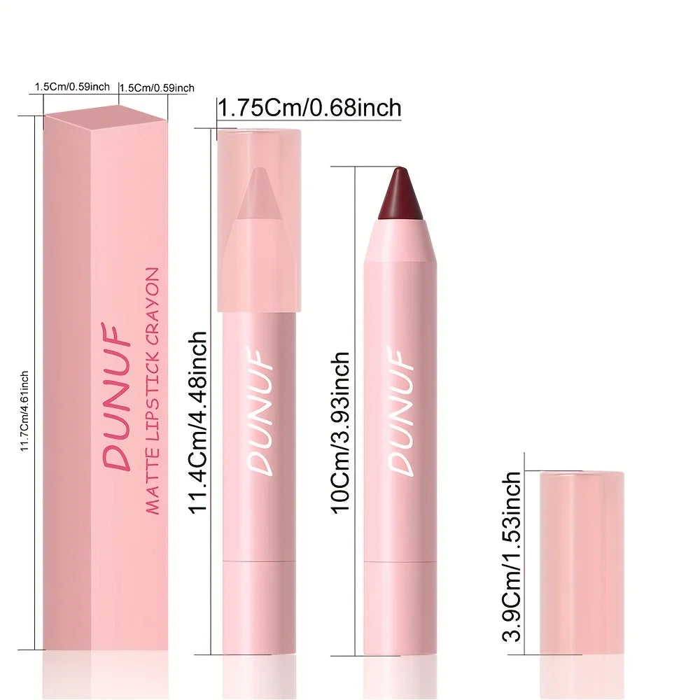 DUNUF 1 Pcs Matte Lip Liner Velvet Lip Gloss Waterproof Long-Lasting Easy to Color Music Festival Ready Lip Makeup for Lipstick Oasis Select