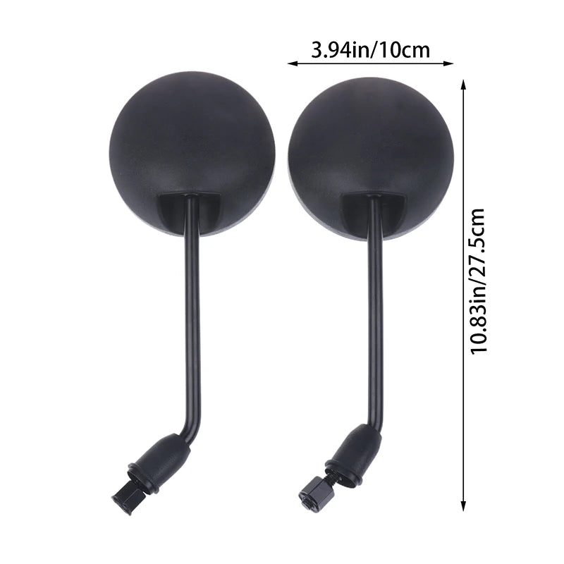 1Pair Rear View Mirror Adjustable 360° Rotation Reflector Handlebar Rearview Mirror For Motorcycle Bike Electric Scooter Oasis Select