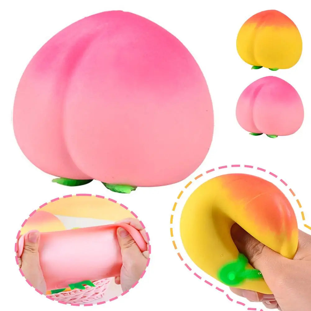 Pink Peach Slow Rising Squishy Stress Relief Toy | Squeeze Squishy Stress Toy Oasis Select