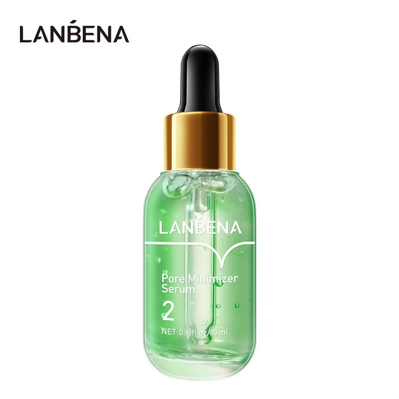 LANBENA Blackhead Remover Mask + Shrinks Pore Serum (Step 1+Step 2) Facial Acne Treatment 17ml Oasis Select Shrinks Pore Serum