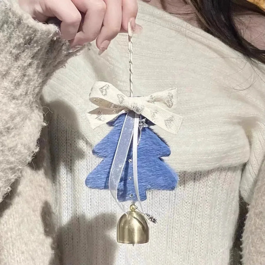 Christmas Tree Hanging Pendants Happy New Year Bell Pendant Merry Christmas Decorations for Home Xmas Ornaments Couple Gift Oasis Select