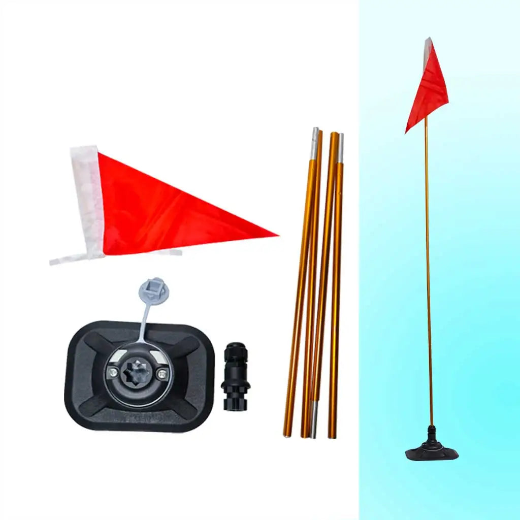 PVC Inflatable Boat Safety Flag Mount Kit Kayak Marine Canoe Boat Signal Flag Kits Oasis Select