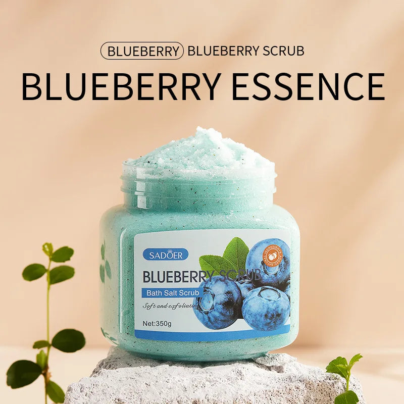 Exfoliating Fruit Bath Salt Scrub 350g SPA Aromatic Crystal Salt Scrub for Exfoliating Chicken Skin Keratin Oasis Select