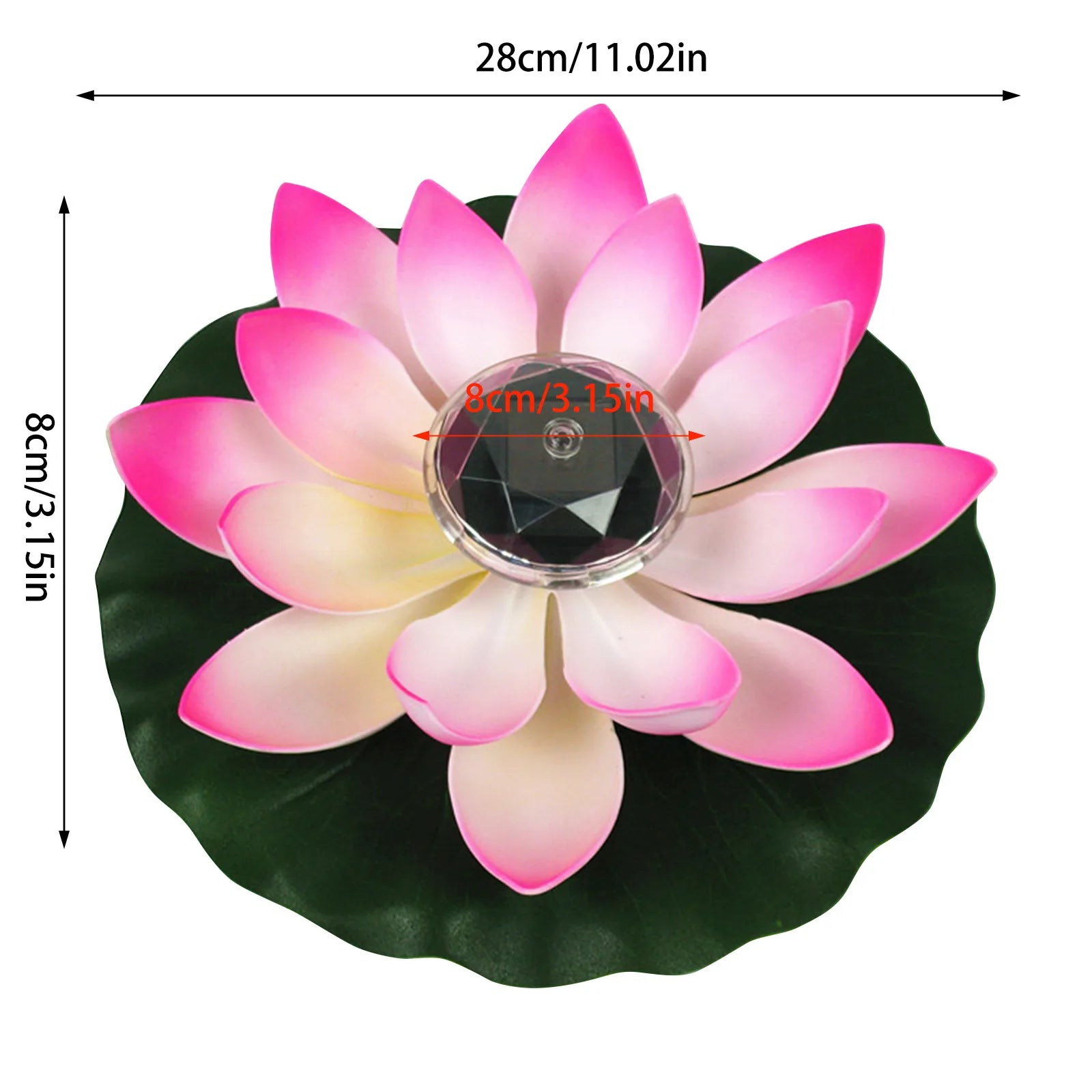 1pc Solar Floating Lotus Shape Water Surface Decor Fountain Decor Bird Bath Lotus Waterscape For Fish Tank Pool Pond Outdoor Gar Oasis Select
