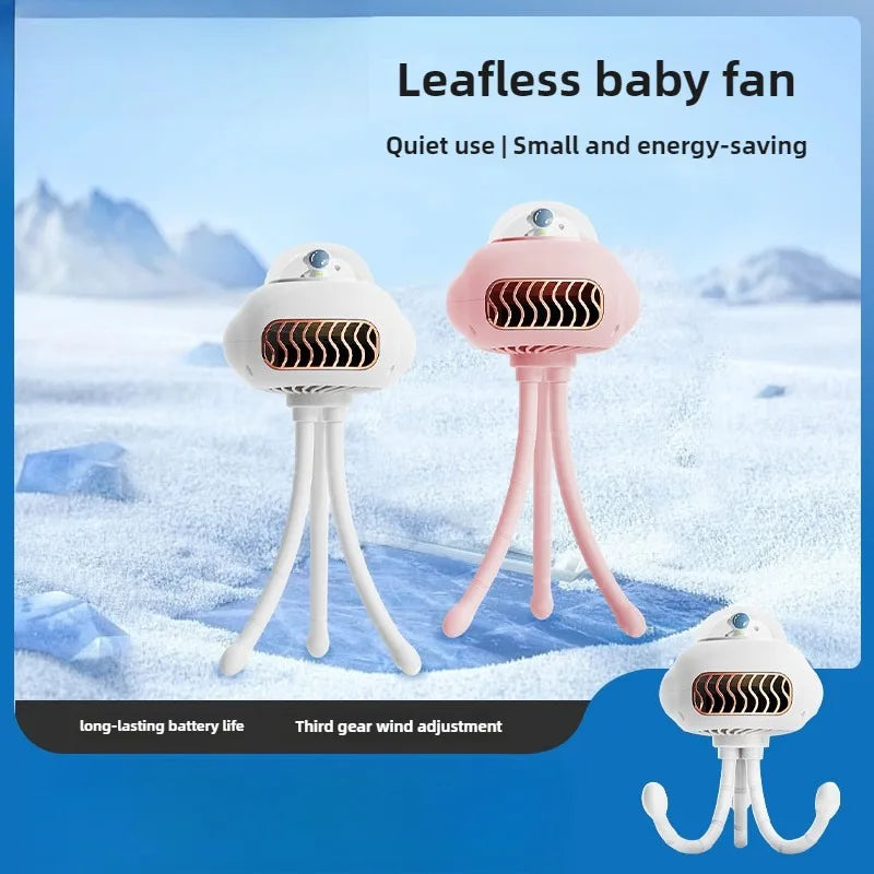 URGGU Bladeless Baby Stroller Fan | Portable Clip-On Fan