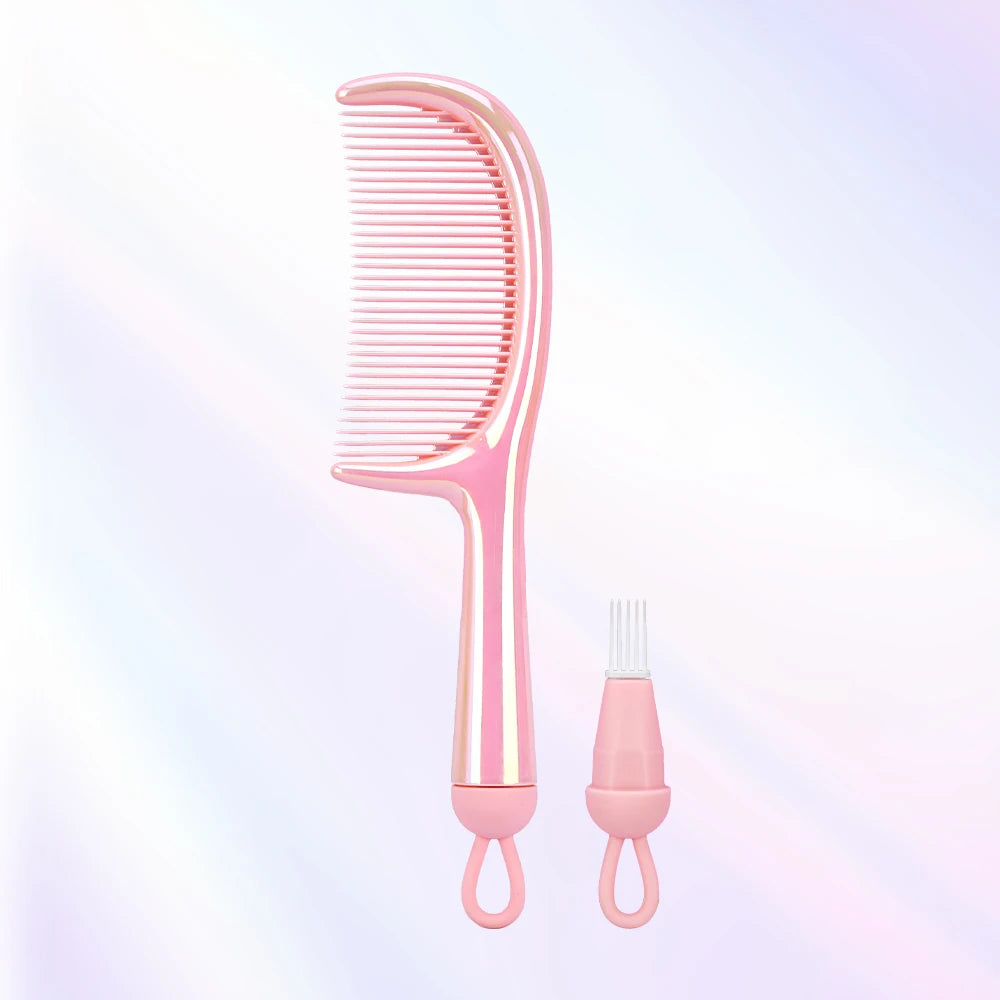 Wide Tooth Detangling Comb – Anti-Static Curly Hair Brush Hair Detangling Comb Oasis Select TJ3178-pink