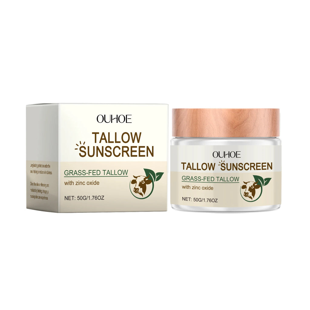50G Sunscreen Tallow Balm Deep Moisturizing Prevent Sunburn Lightweight Refreshing Non-greasy Outdoor Skin Protection Cream Oasis Select 50g United States