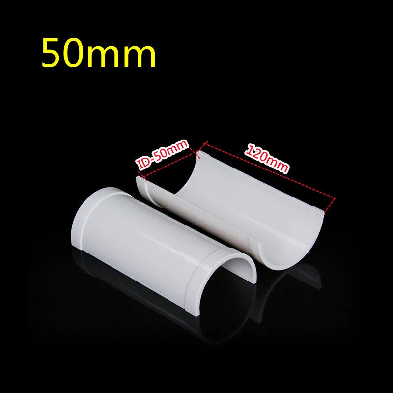 PVC Open Tee Pipe joint Repair Patch Drain Pipe Adapter Tube Connectors for Home Outdoor Industrial Plumbing Accessories Oasis Select 50mm Other