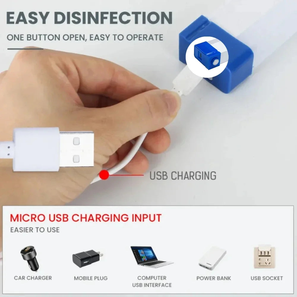USB Rechargeable LED Work Light | Magnetic Portable Camping Torch