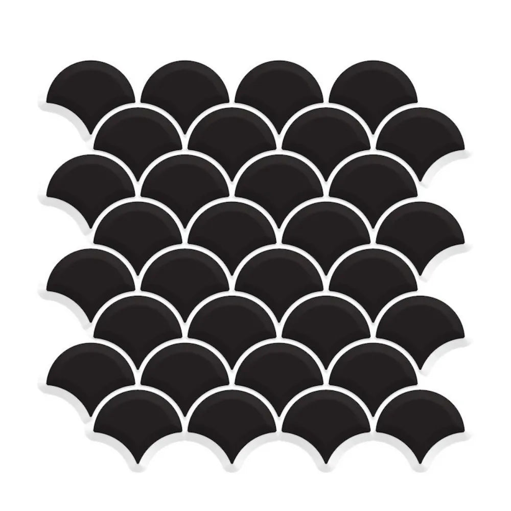 3D Fish Scale Peel & Stick Wall Tiles | Waterproof PVC Sticker