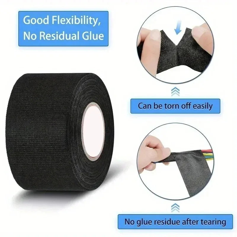 Heat Resistant Cloth Tape 15/19/25mm – Wire Harness & Cable Wrap