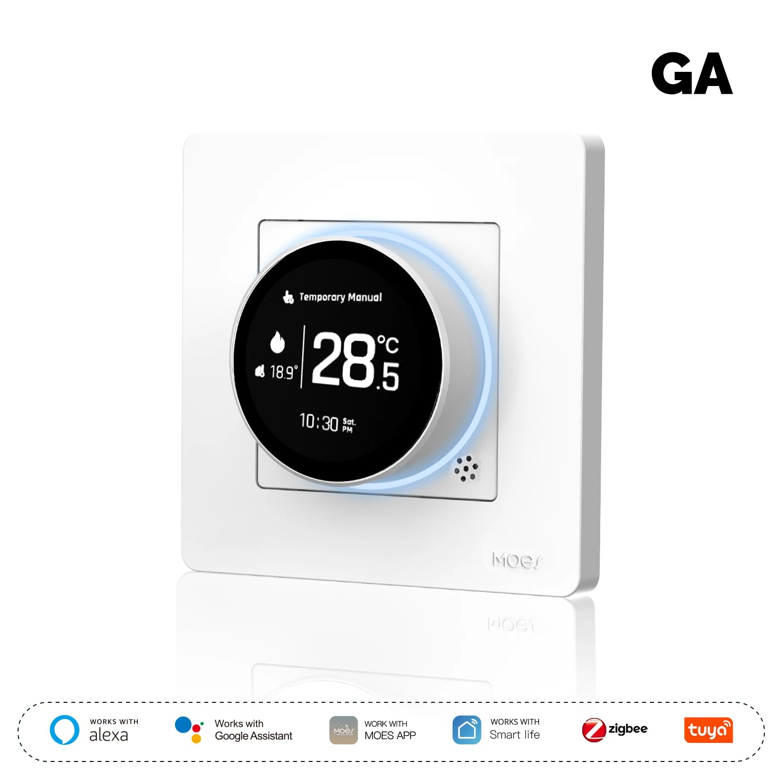 Smart Knob Thermostat For Zigbee Temperature Controller Star Ring Series App Remote Timed Energy-saving Intelligent Switch Oasis Select
