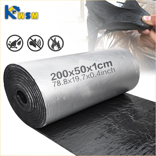 10MM Thermal Insulation Soundproof Mat Home Wall Floor Door Heat Barrier Sound Deadening Foam Warm Keeping Panel Roll Oasis Select Default Title