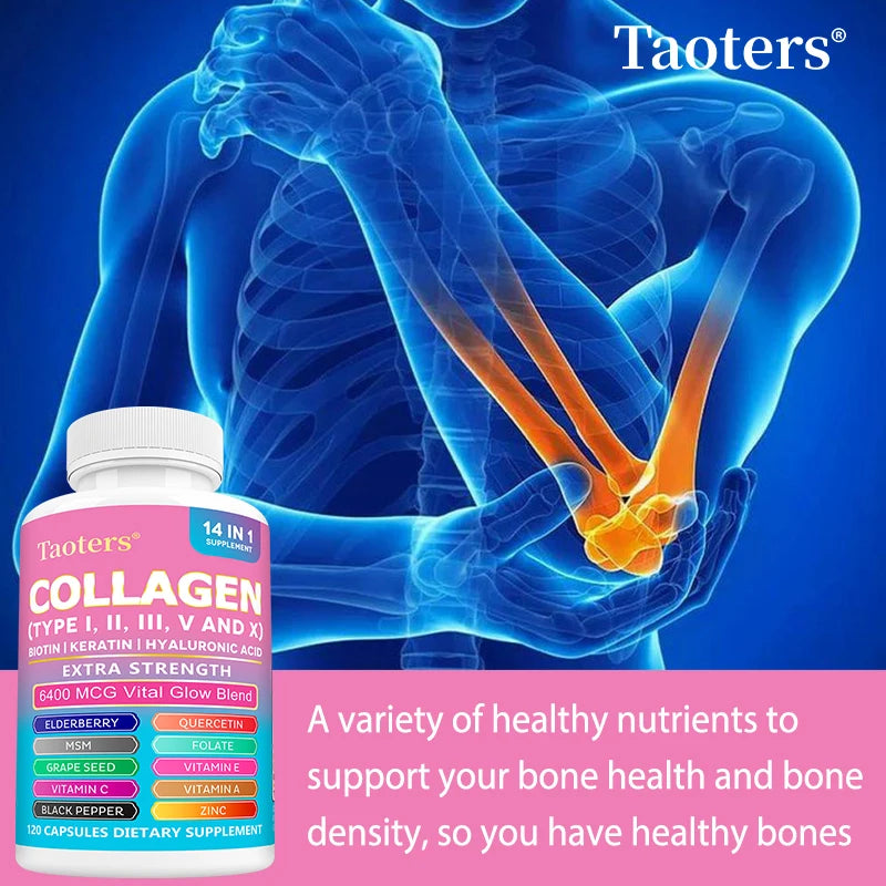 Multi Collagen Capsules – Biotin, Keratin & Hyaluronic Acid