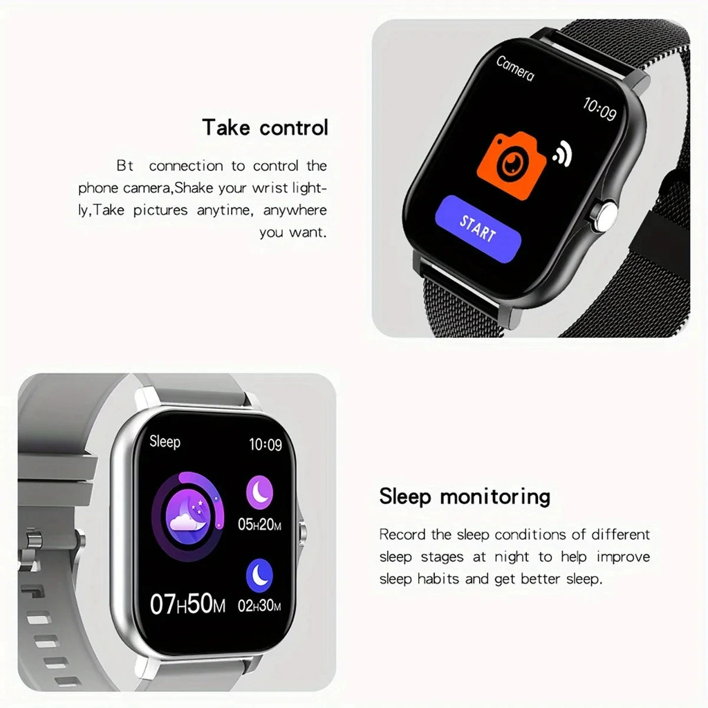 1.44" Touch Smartwatch – Bluetooth Calls & Fitness Tracker