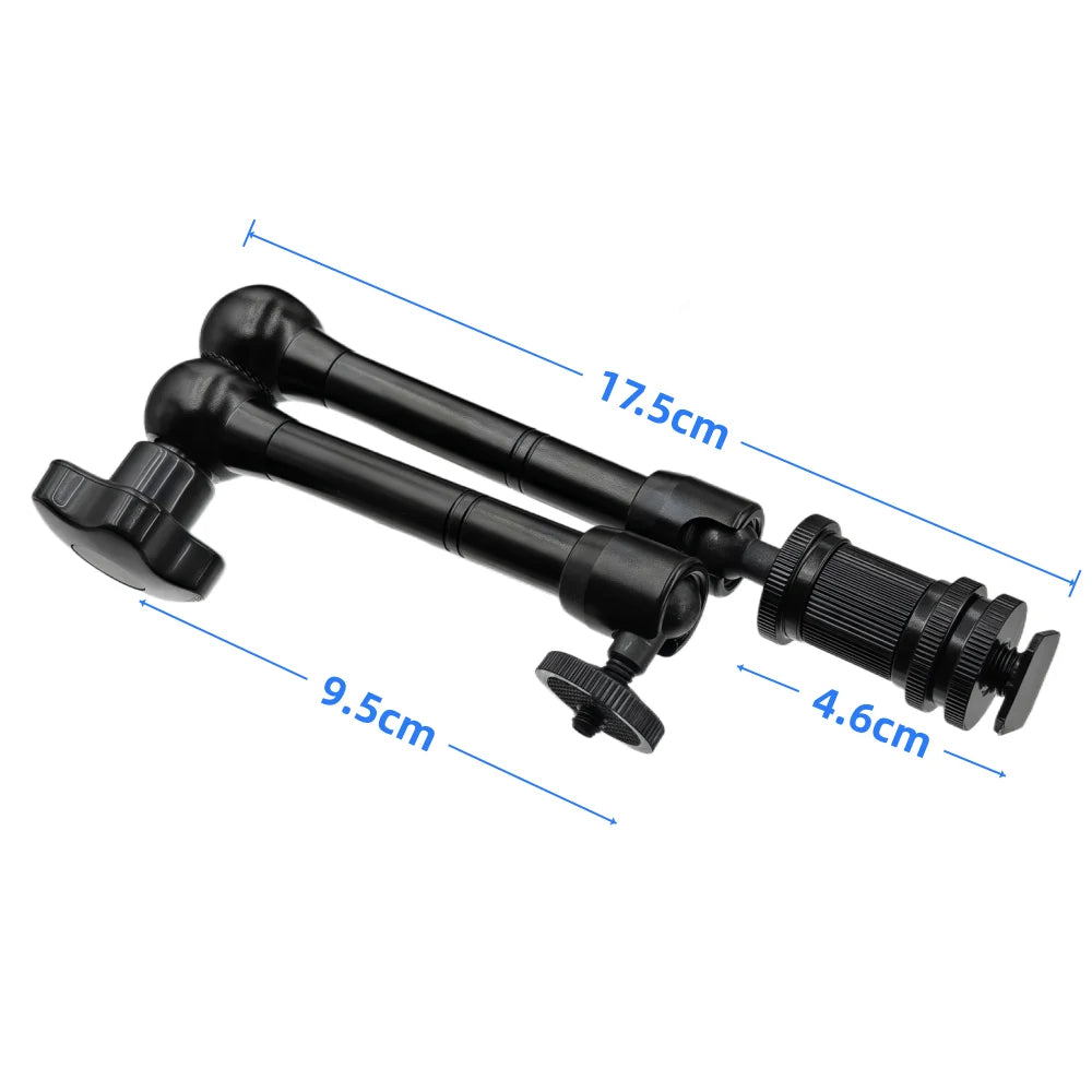 11" Metal Magic Arm & Super Clamp – Camera, Monitor & LED