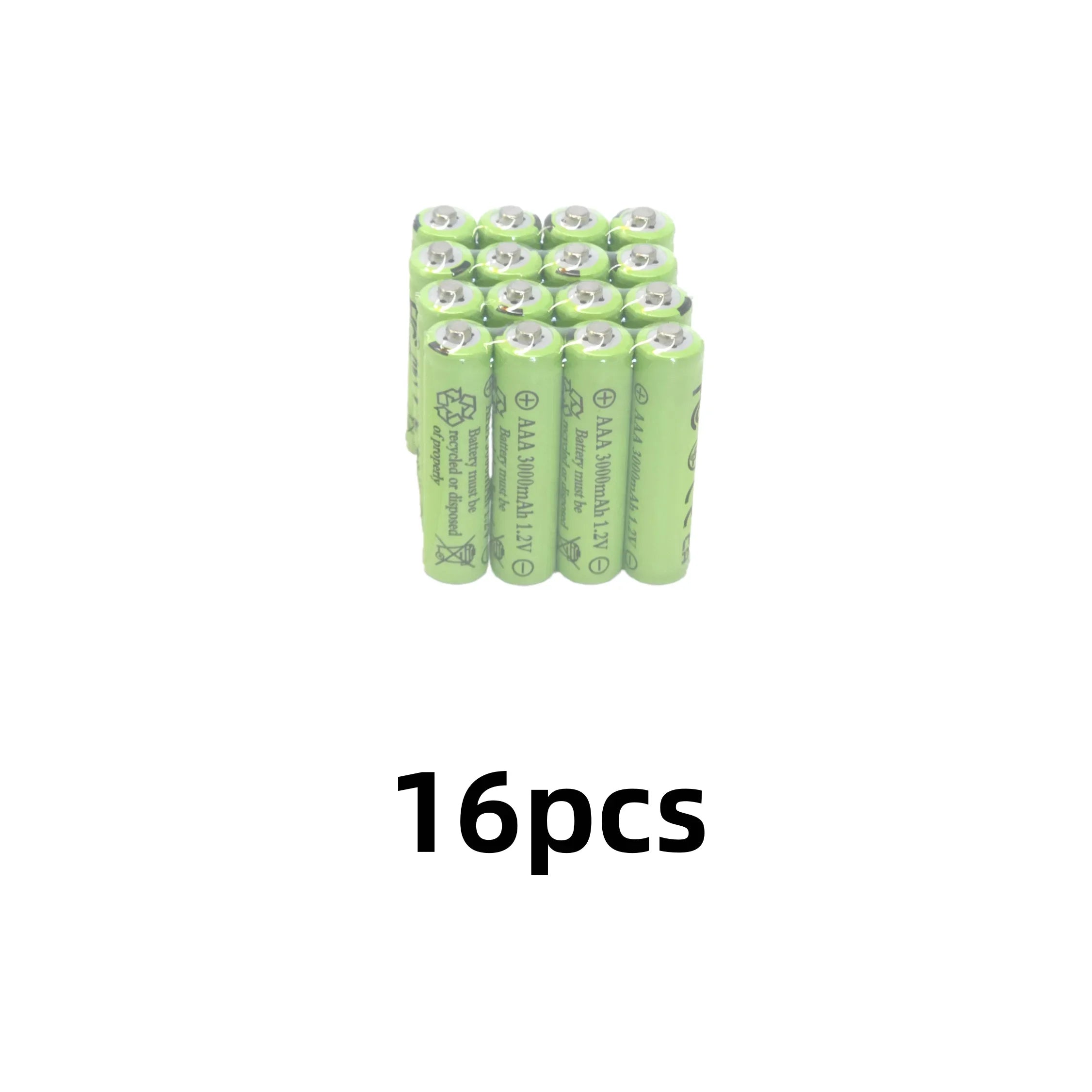 3A Fast Charging AAA Ni-MH Rechargeable Battery 3000mAh 1.2V for Flashlights, Solar Lights, Remote Controls (Free Shipping) Oasis Select 16pcs