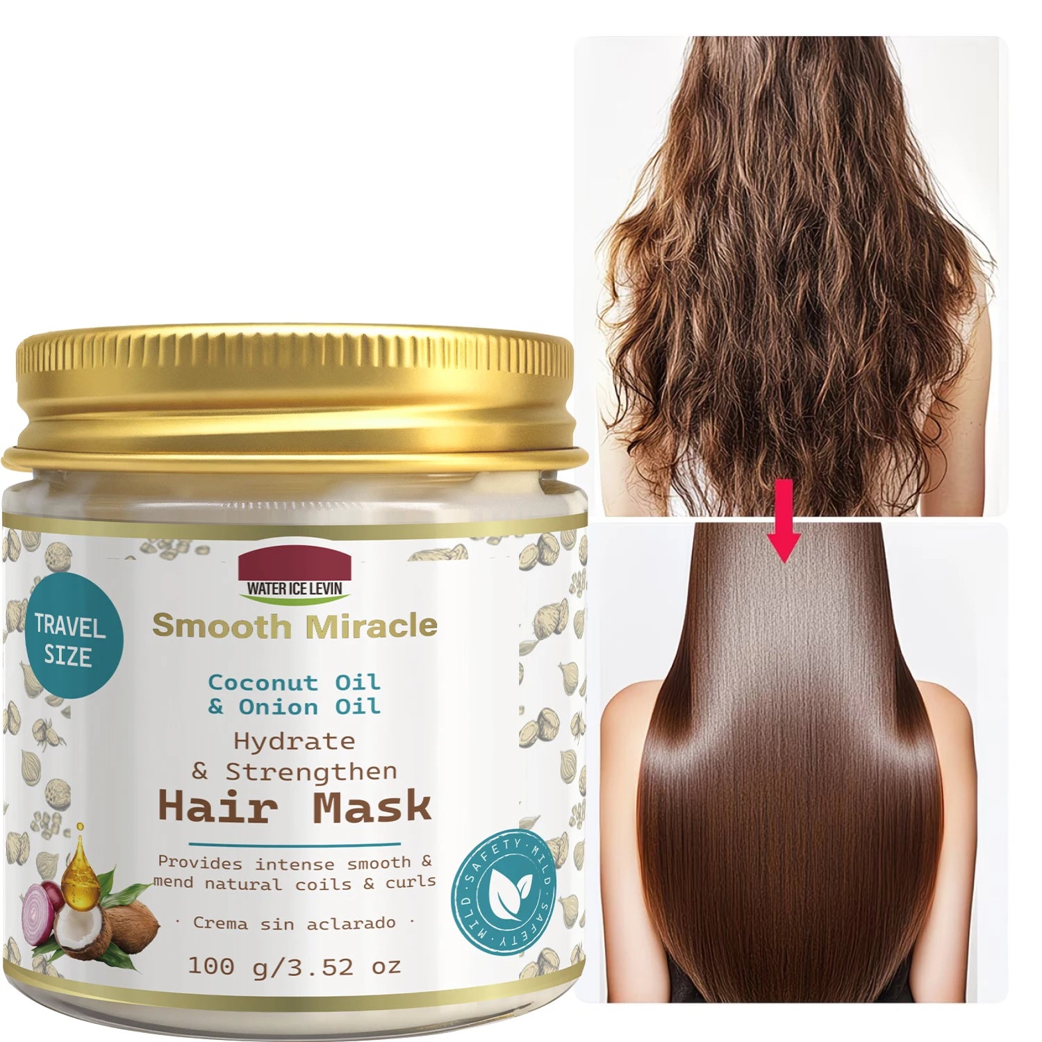 Coconut & Onion Oil Hair Mask – Hydrating & Strengthening Hair Treatment Mask Oasis Select