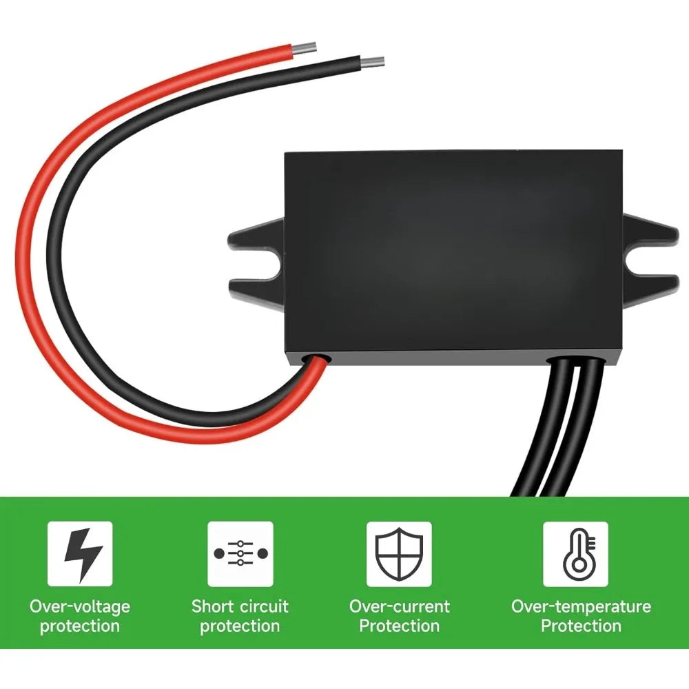 DC To DC 12V 24V Step Down To 5V 3A 15W USB Female Converter Adapter Buck Module For GPS Navigation Car Recorder Electronic Dog Oasis Select