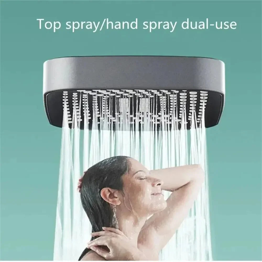 Adjustable Shower Head 3 Mode Rainfall Shower Large Flow Showerhead High Pressure Water Saving Shower Mixer Bathroom Accessories Oasis Select