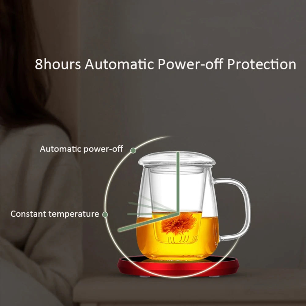 URGGU USB Cup Warmer – 3-Temp Smart Heating Coaster