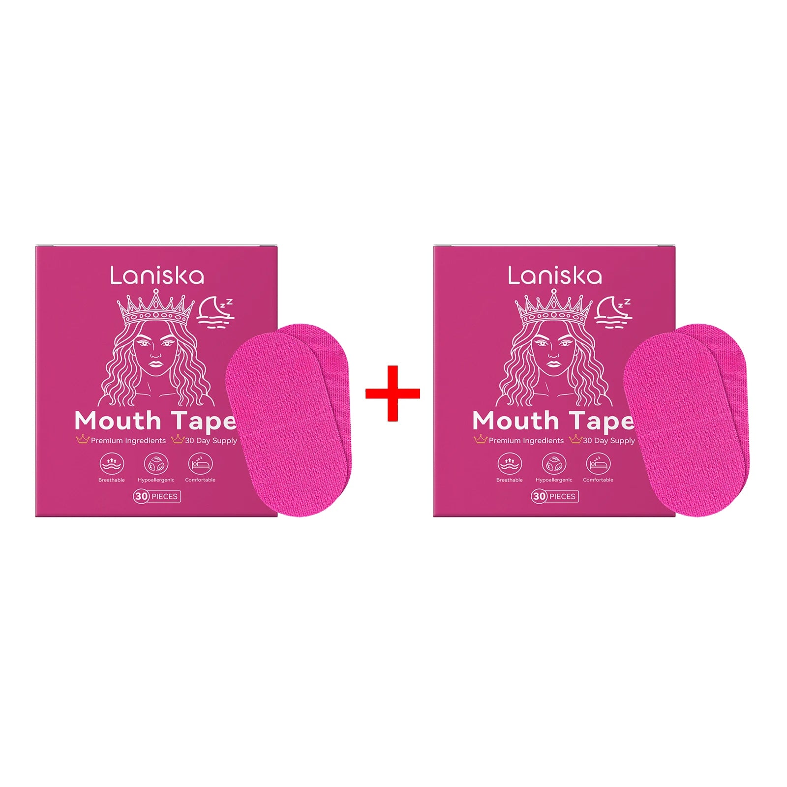 Laniska Lavender Stop Snoring Sleep Patch Enhance Breathing Easy Use Mouth Tape Children Adult Correction Night Sleep Care Patch Oasis Select 30pcs Boxed X 2PCS