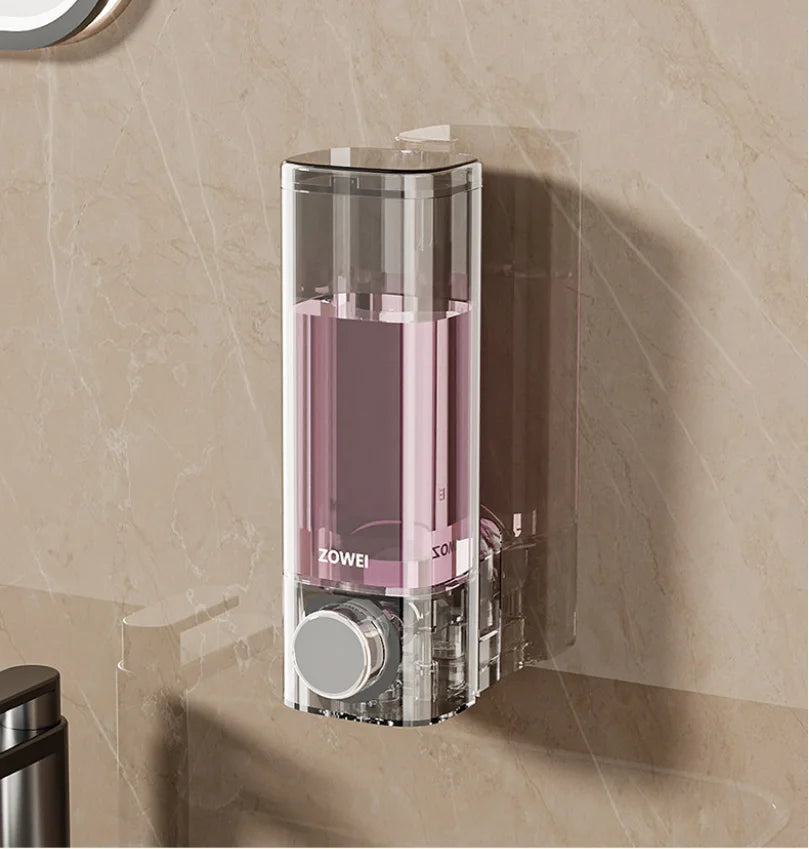 Wall Mounted Soap Dispenser with No Need for Drilling Installation, Bathroom and Kitchen Storage Organizer, Easy To Install Oasis Select