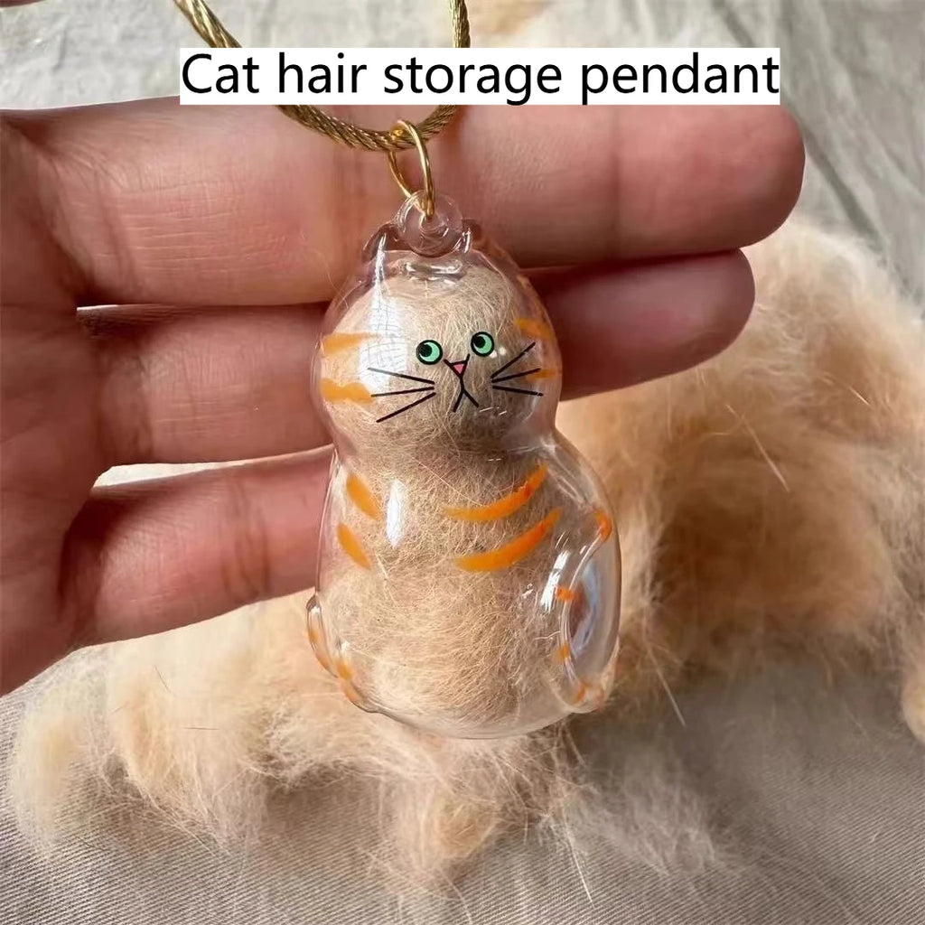 Transparent Cat and Dog Hair Storage Box, Pendant, Gashapon, Cat Hair Storage Capsule, Gashapon Bag, Keychain, Hanging Accessory Oasis Select
