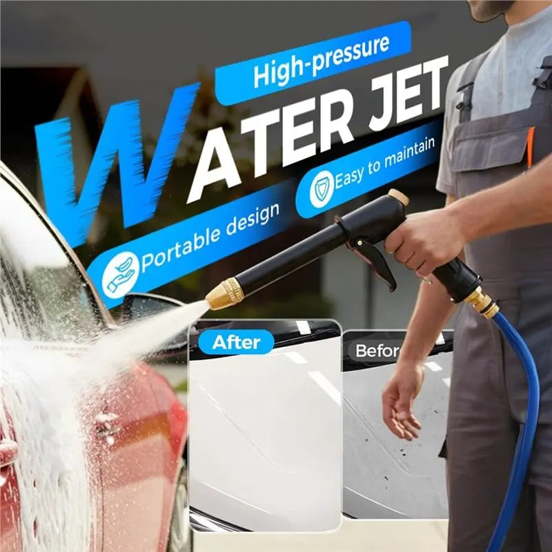 LIKE WISH For Garden Hose Compatible Jet Nozzle Power Washer, Pressure Washer Wand Featuring 3 Jet Nozzles For Car Washing Oasis Select Black