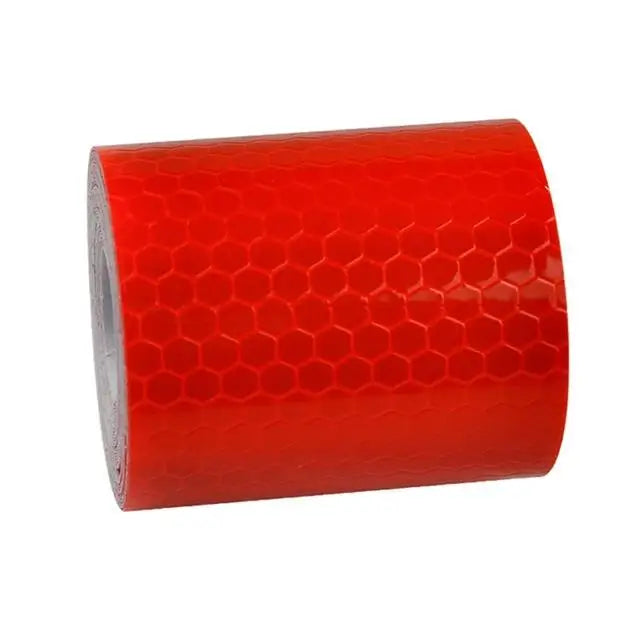 1/2/3pcs Car Reflective Tape Decor Decals Car Warning Safety Reflectante Tape Film Car Reflector Sticker Car Access Exterior 1M Oasis Select 1pcs-1M-red