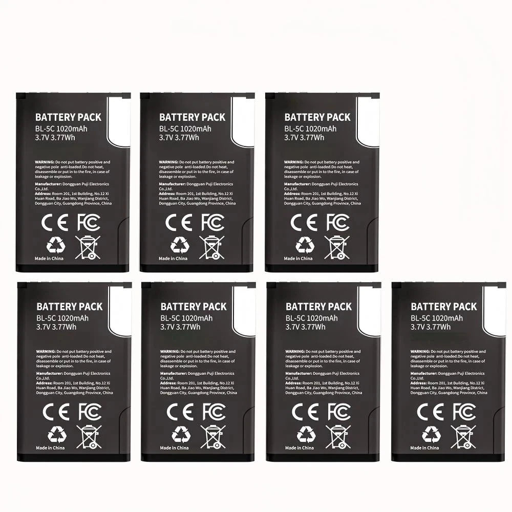 patozm BL-5C Rechargeable Batteries For Broadcast radio / Nokia 1100 1110 1200 1208 1280 1600 2600 2700 3100 3110 5130 6230i Oasis Select