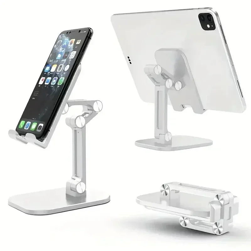 Desktop Phone Holder Stand Mobile Phone Support Adjustable Angle Height Cell Phone Stand Universal for All Smart Phones Oasis Select white