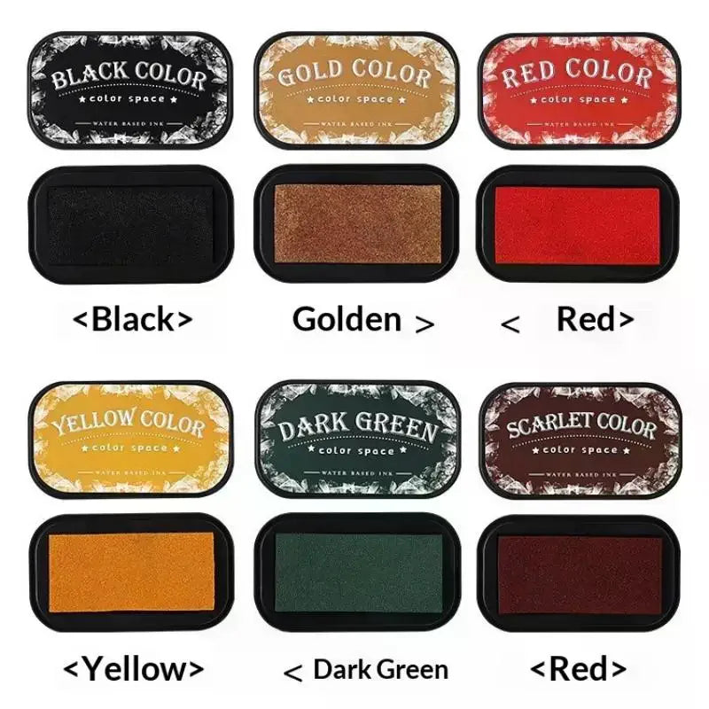 Color Space Series Water Based Ink High Density Sponge Inkpad Planner Art Scrapbook Supplies School Accessories Stationery Oasis Select